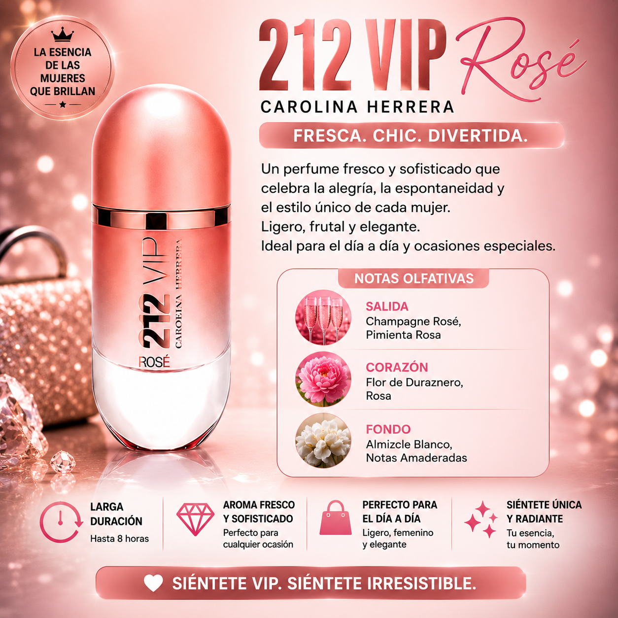 🔥 Oferta Especial Por Tiempo Limitado: 3 Perfumes Irresistible de Seducción Femenina: Good Girl + Scandal + 212 Rosé