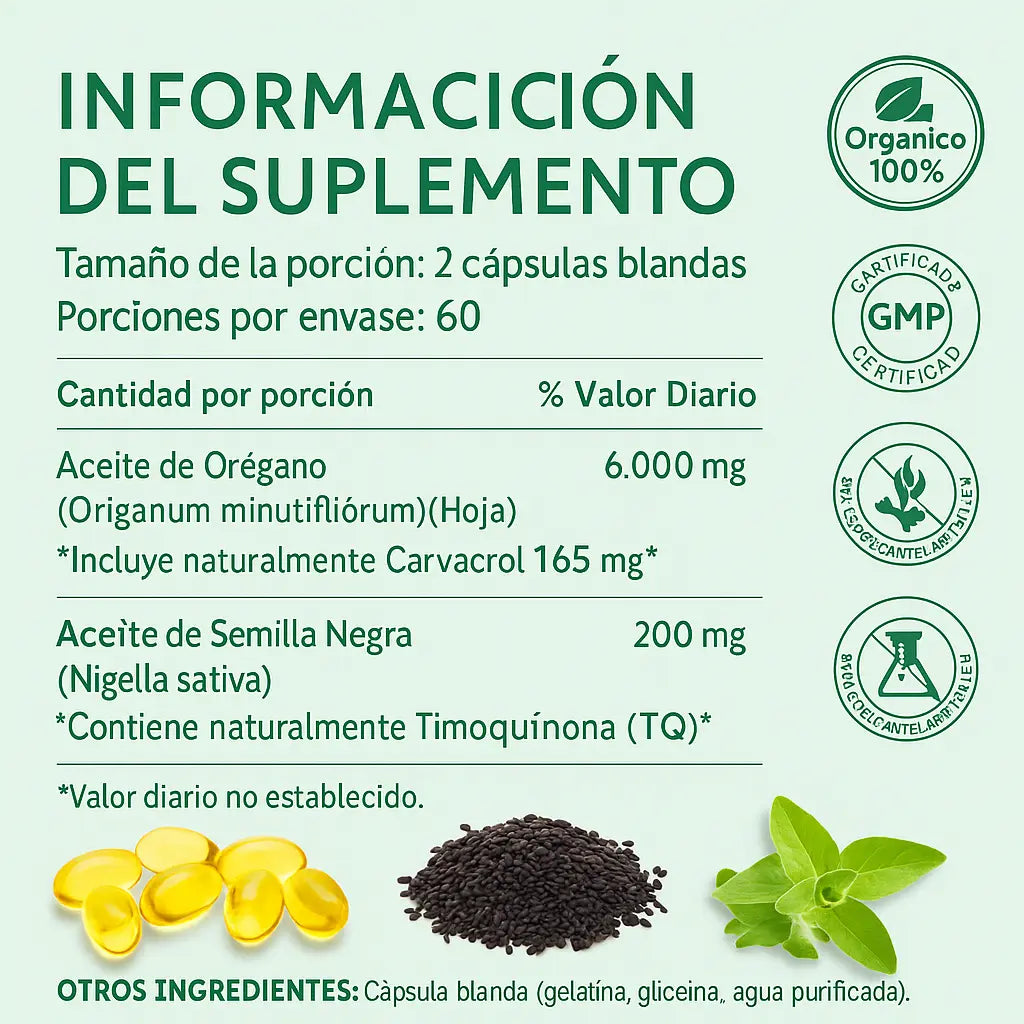Aceite De Oregano X 2 Microingredients
