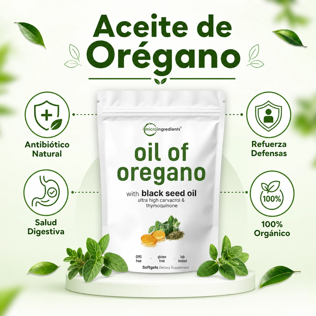 Aceite De Oregano X 2 Microingredients